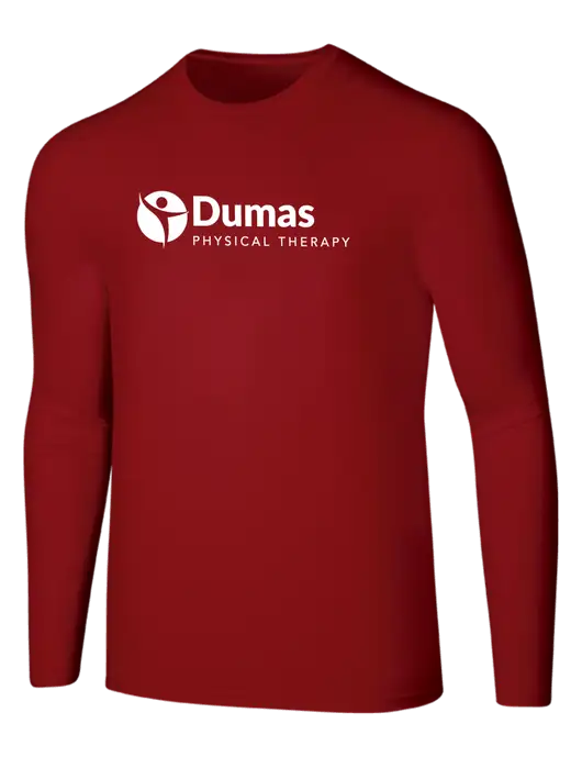 Seriously Soft Red Long Sleeve T-Shirt w/Dumas Logo