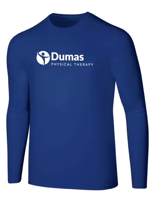 Seriously Soft Dark Royal Long Sleeve T-Shirt w/Dumas Logo