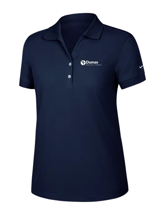 Nike Womens Dri-FIT Classic Dark Navy Polo w/Dumas Logo